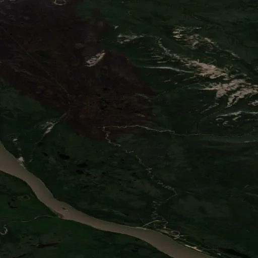 Wildfire near Dehcho Region (Jun 26) — Sentinel-2 true color