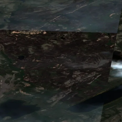 Wildfire near Déline District (Jul 4) — Sentinel-2 true color