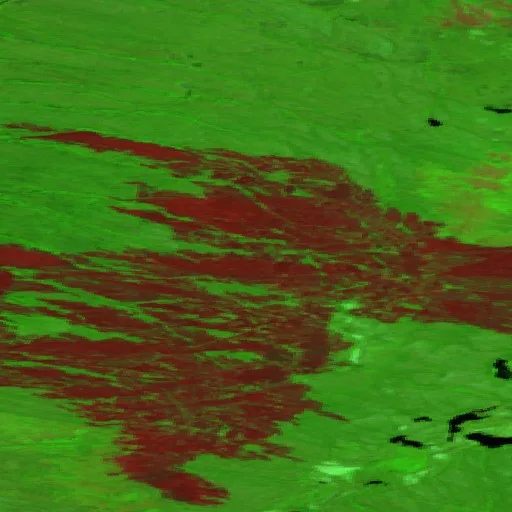 Incendio cerca de Déline District (Jun 23) — Sentinel-2 SWIR