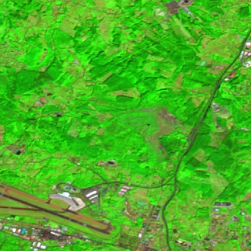 Wildfire near Derio — Sentinel-2 SWIR (fuego)