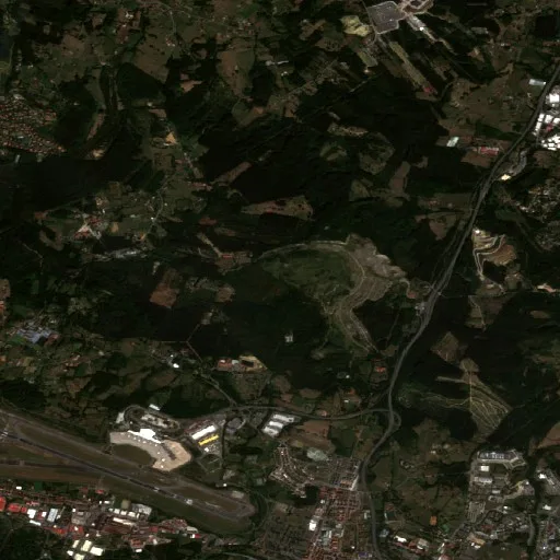 Wildfire near Derio — Sentinel-2 true color