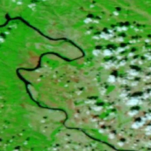 Incendio cerca de Devesel — NASA satellite