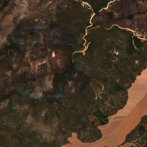 Wildfire near Dianópolis (Aug 22) — Sentinel-2 true color