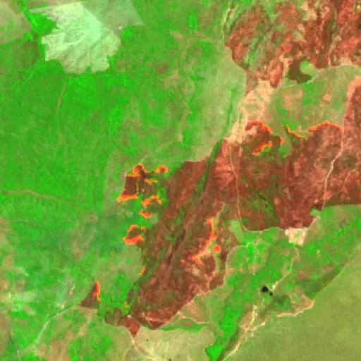 Wildfire near Dianópolis (Sep 20) — Sentinel-2 SWIR (fuego)