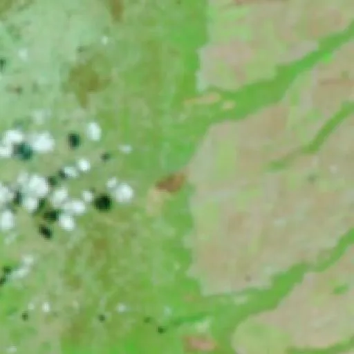 Incendio cerca de Divinópolis de Goiás — NASA satellite