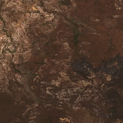 Wildfire near Domingos Mourão — Sentinel-2 true color