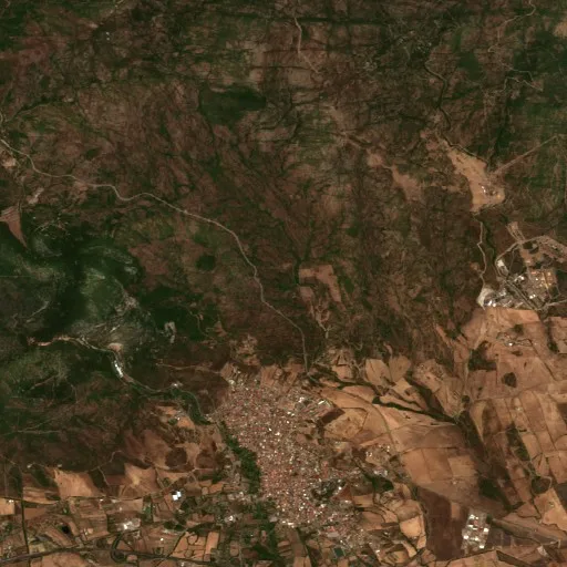 Wildfire near Domunoas/Domusnovas (IT) — Sentinel-2 true color