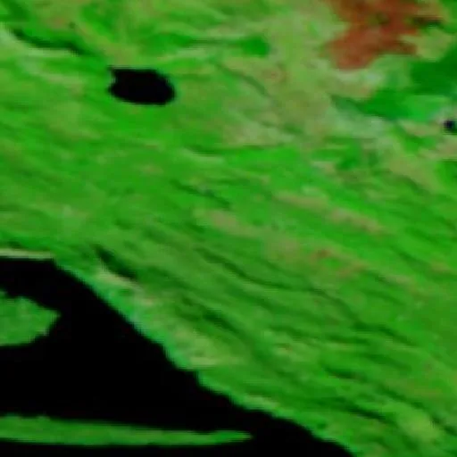 Wildfire near Donji Proložac — NASA satellite
