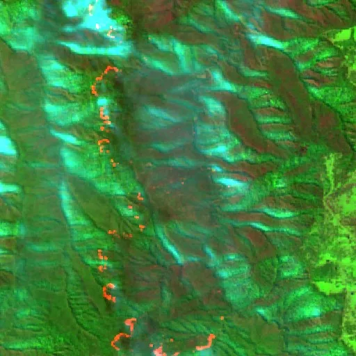 Wildfire near Dorrigo (Sep 9 · SW) — Sentinel-2 SWIR (fuego)