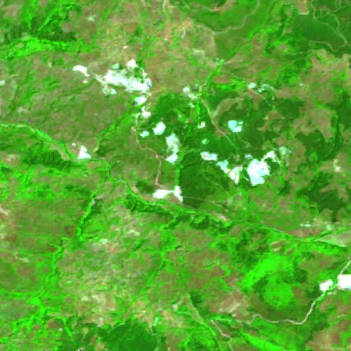 Incendio cerca de Düvertepe — Sentinel-2 SWIR (fuego)