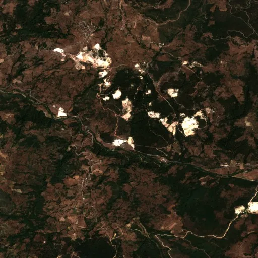 Incendio cerca de Düvertepe — Sentinel-2 true color