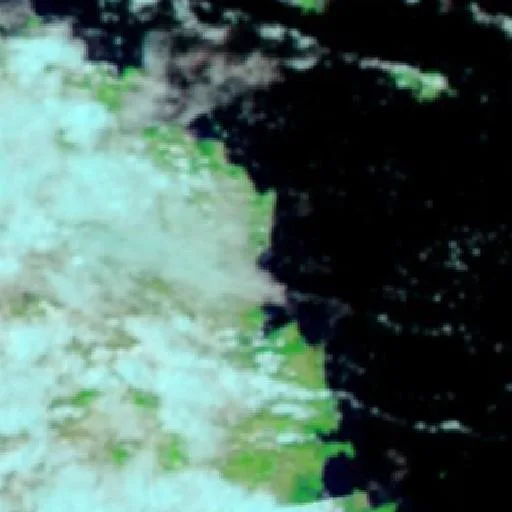 East Mackay Bushfire — NASA satellite
