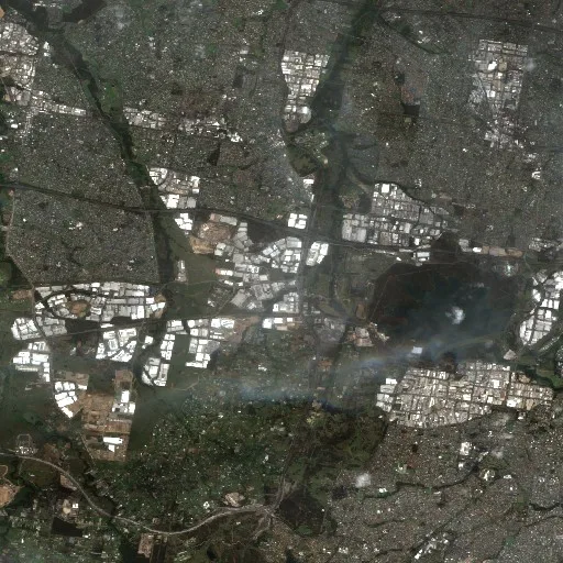 Eastern Creek Bushfire — Sentinel-2 true color