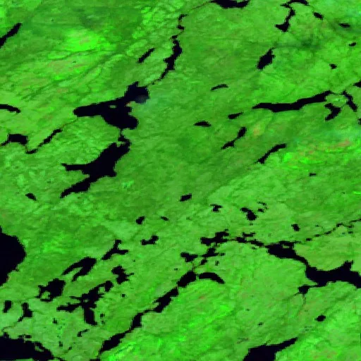 Incendio cerca de Eeyou Istchee Baie-James (28 jun · E) — Sentinel-2 SWIR (fuego)