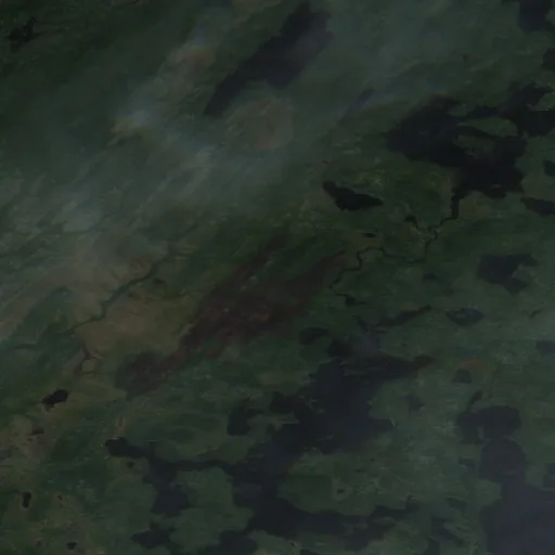 Wildfire near Eeyou Istchee Baie-James (Jun 28 · SW) — Sentinel-2 true color
