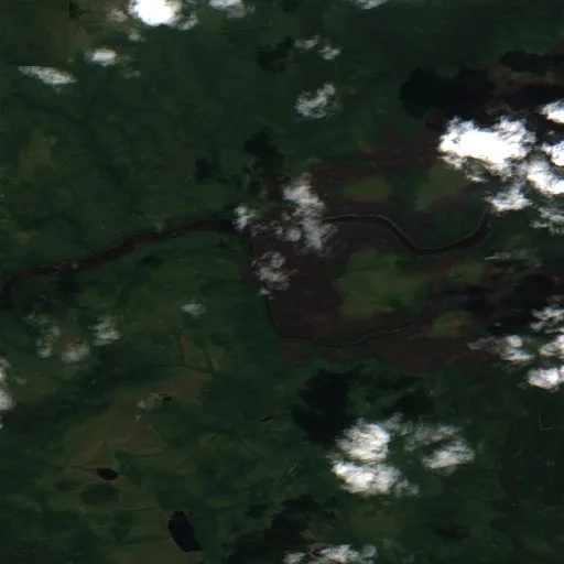 Wildfire near Eeyou Istchee Baie-James (Jul 10) — Sentinel-2 true color