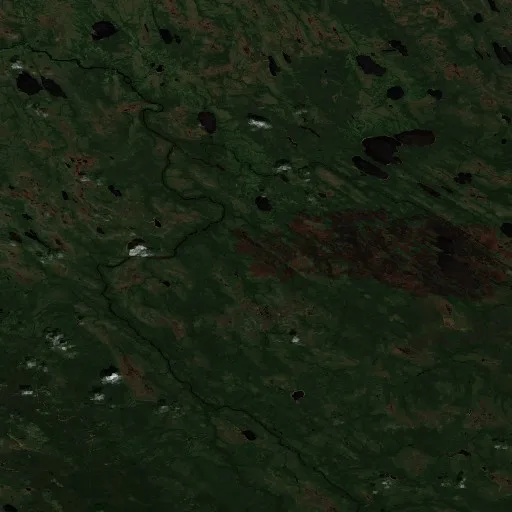 Wildfire near Eeyou Istchee James Bay (Jun 26) — Sentinel-2 true color