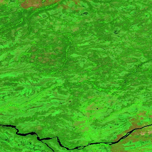 Incendio cerca de Eeyou Istchee James Bay (Jun 25) — Sentinel-2 SWIR (fuego)