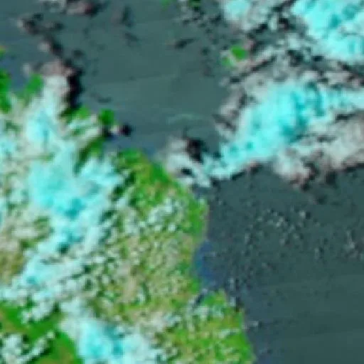 Eimeo Bushfire — NASA satellite
