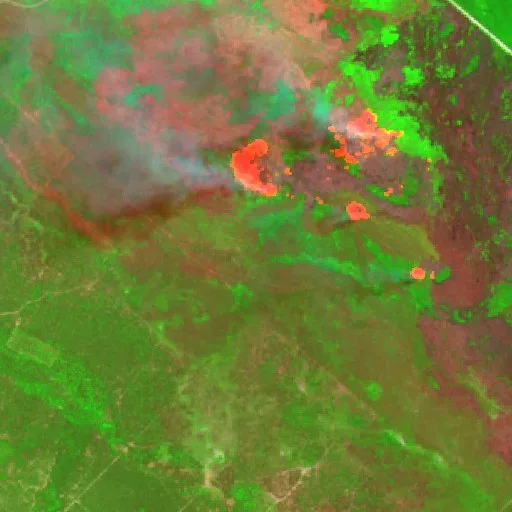 Incendio cerca de El Chañaral — Sentinel-2 SWIR (fuego)