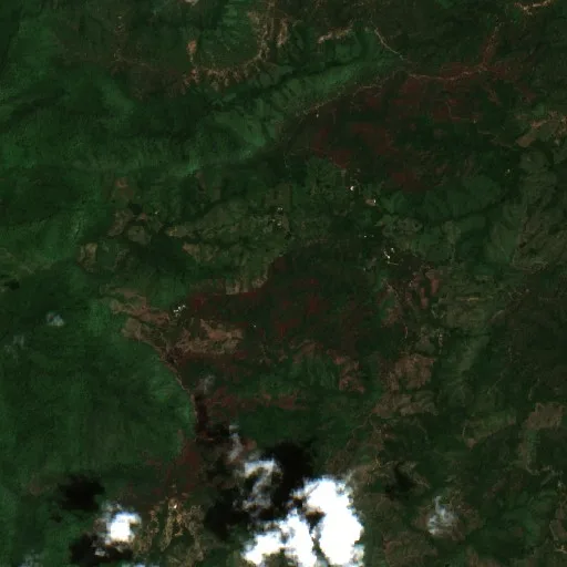 Wildfire near El Habillal — Sentinel-2 true color