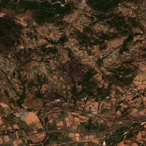 Wildfire near el hed — Sentinel-2 true color