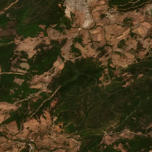 Incendio cerca de El Kala — Sentinel-2 true color