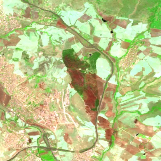 Wildfire near El Khroub — Sentinel-2 SWIR (fuego)