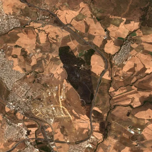 Wildfire near El Khroub — Sentinel-2 true color