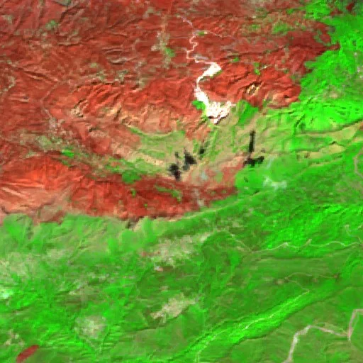 Wildfire near El Kseur — Sentinel-2 SWIR (fuego)