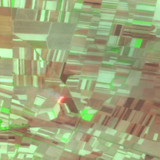 Wildfire near Erdevik — Sentinel-2 SWIR (fuego)