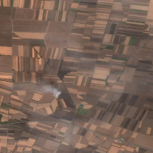 Wildfire near Erdevik — Sentinel-2 true color