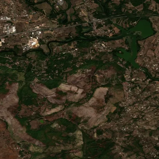 Incendio cerca de Falvaterra — Sentinel-2 true color
