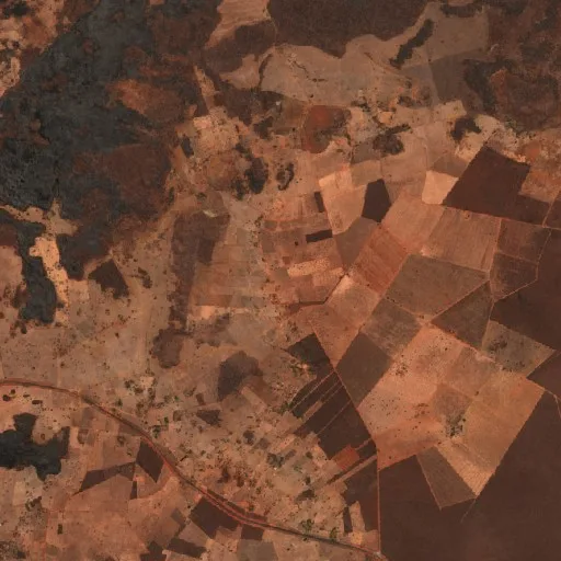 Wildfire near Feira da Mata — Sentinel-2 true color