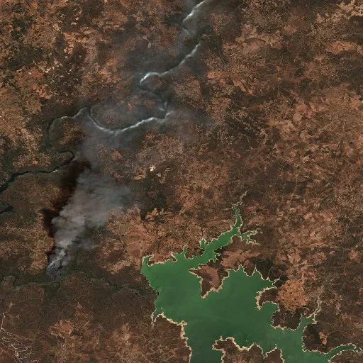 Incendio cerca de Fermoselle (29 jul · NE) — Sentinel-2 true color