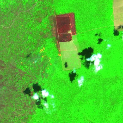 Wildfire near Filho Único — Sentinel-2 SWIR (fuego)