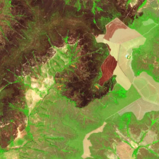 Incendio cerca de Formoso (1 oct) — Sentinel-2 SWIR (fuego)