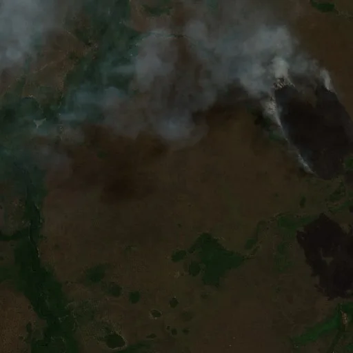 Wildfire near Formoso do Araguaia (Jul 27) — Sentinel-2 true color