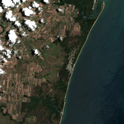 Incendio cerca de Forrest Beach (29 oct #2) — Sentinel-2 true color
