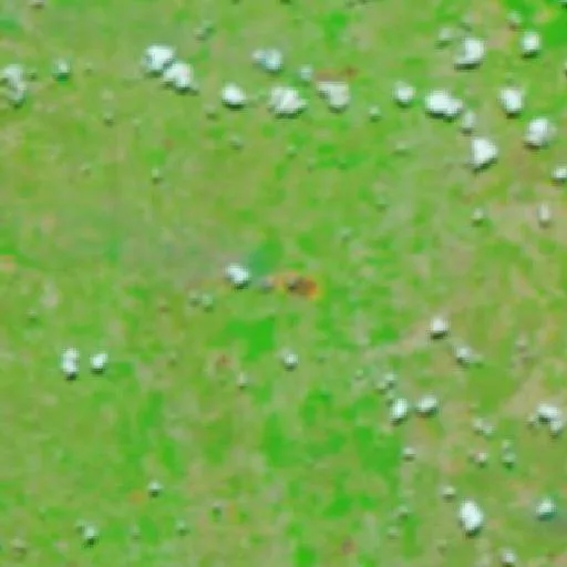 Incendio cerca de Fortaleza do Tabocão — NASA satellite