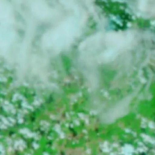 Incendio cerca de Fortaleza dos Nogueiras (9 oct) — NASA satellite