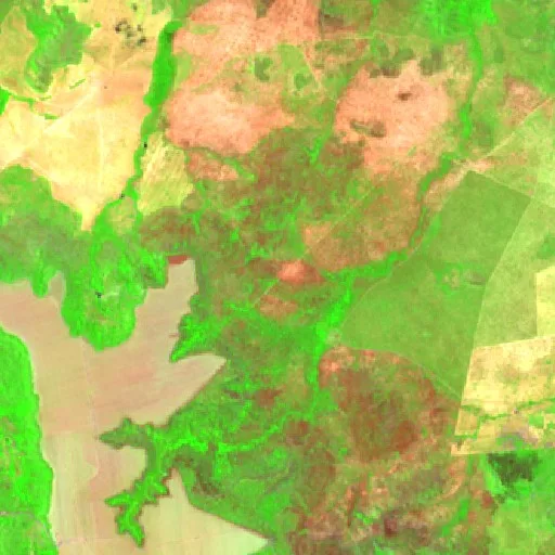Wildfire near Fortaleza dos Nogueiras (Aug 15) — Sentinel-2 SWIR (fuego)
