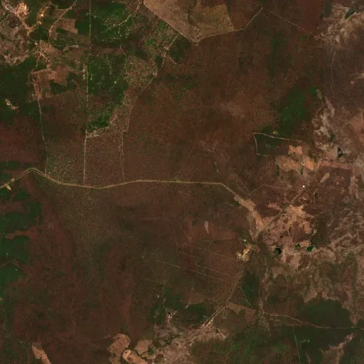 Wildfire near Francinópolis — Sentinel-2 true color