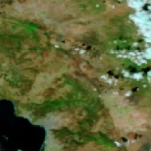 Wildfire near Francisco Zarco — NASA satellite