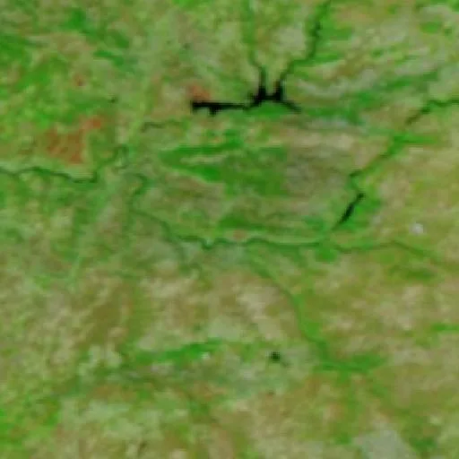 Incendio cerca de Freixo de Espada à Cinta — NASA satellite