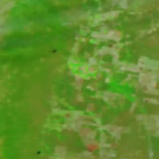 Incendio cerca de Frías — NASA satellite