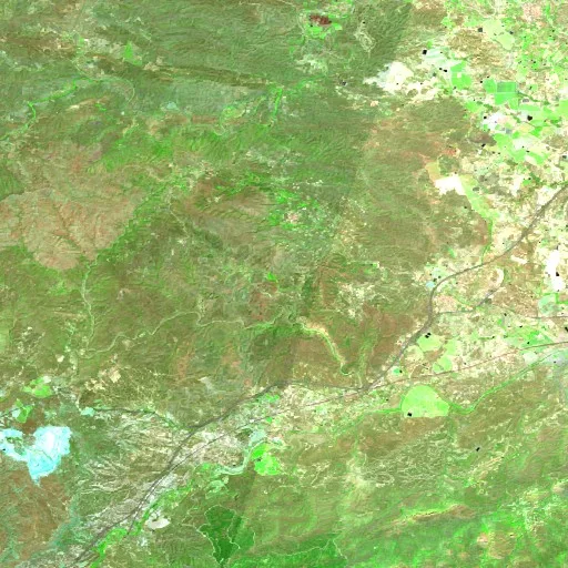 Incendio Wildfire near Gallardos, Los (ES) — Sentinel-2 SWIR (fuego)