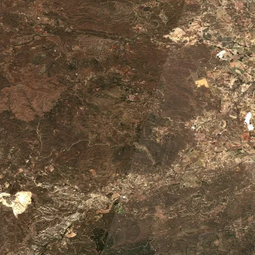 Incendio Wildfire near Gallardos, Los (ES) — Sentinel-2 true color