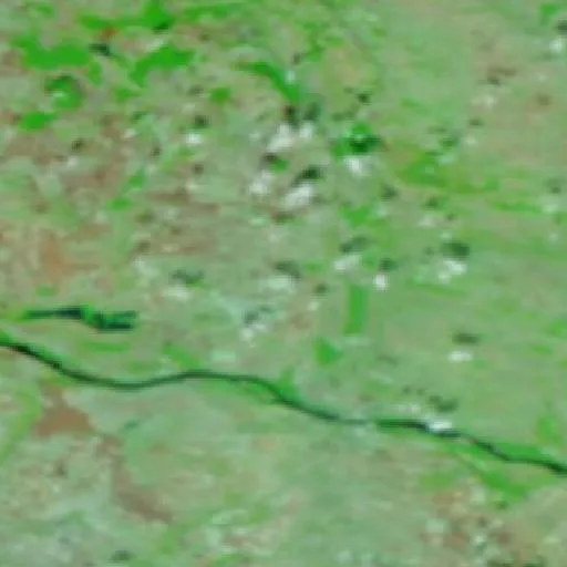 Incendio cerca de Gângiova — NASA satellite