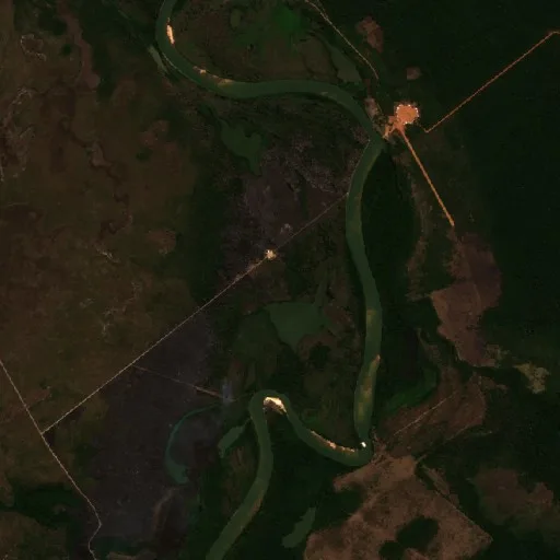 Wildfire near Gaúcha do Norte (Aug 6) — Sentinel-2 true color